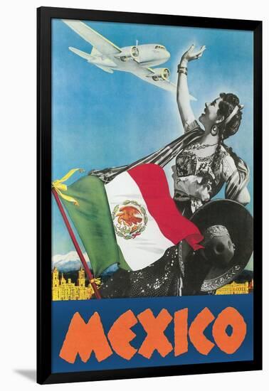 Mexico Travel Poster-null-Framed Art Print