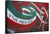 Mexico. Wall Painted to Celebrate Colors of Mexican Flag-Steve Ross-Framed Stretched Canvas