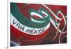 Mexico. Wall Painted to Celebrate Colors of Mexican Flag-Steve Ross-Framed Photographic Print