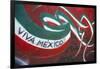 Mexico. Wall Painted to Celebrate Colors of Mexican Flag-Steve Ross-Framed Photographic Print