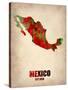 Mexico Watercolor Map-NaxArt-Stretched Canvas