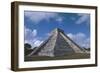 Mexico, Yucatan, Chichen Itza, Mayan Archeological Site, Temple of Kukulkan-null-Framed Giclee Print