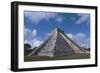 Mexico, Yucatan, Chichen Itza, Mayan Archeological Site, Temple of Kukulkan-null-Framed Giclee Print