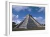 Mexico, Yucatan, Chichen Itza, Mayan Archeological Site, Temple of Kukulkan-null-Framed Giclee Print