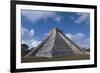 Mexico, Yucatan, Chichen Itza, Mayan Archeological Site, Temple of Kukulkan-null-Framed Giclee Print