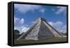 Mexico, Yucatan, Chichen Itza, Mayan Archeological Site, Temple of Kukulkan-null-Framed Stretched Canvas