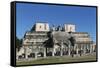 Mexico, Yucatan, Chichen Itza, Temple of Warriors and Group of Thousand Columns-null-Framed Stretched Canvas