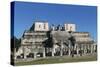 Mexico, Yucatan, Chichen Itza, Temple of Warriors and Group of Thousand Columns-null-Stretched Canvas