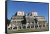 Mexico, Yucatan, Chichen Itza, Temple of Warriors and Group of Thousand Columns-null-Framed Stretched Canvas