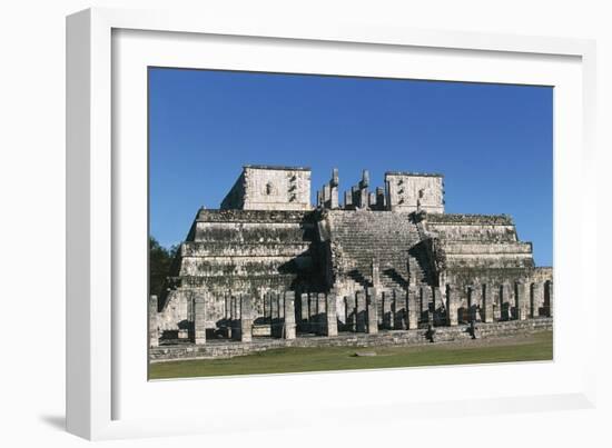 Mexico, Yucatan, Chichen Itza, Temple of Warriors and Group of Thousand Columns-null-Framed Giclee Print