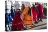 Mexico, Yucatan, Merida, Dancers with Swirling Skirts in Parade-Merrill Images-Stretched Canvas