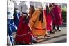 Mexico, Yucatan, Merida, Dancers with Swirling Skirts in Parade-Merrill Images-Stretched Canvas