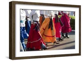 Mexico, Yucatan, Merida, Dancers with Swirling Skirts in Parade-Merrill Images-Framed Photographic Print