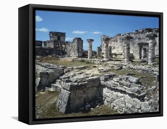 Mexico, Yucatan Peninsula, Quintana Roo, Maya Archaeological Site of Tulum-null-Framed Stretched Canvas