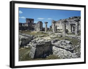 Mexico, Yucatan Peninsula, Quintana Roo, Maya Archaeological Site of Tulum-null-Framed Giclee Print