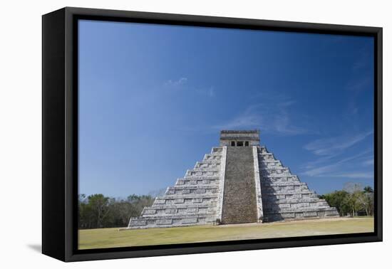 Mexico, Yucatan Peninsula, Yucatan, Chichen Itza, Kukulkan Pyramid-Adam Crowley-Framed Stretched Canvas