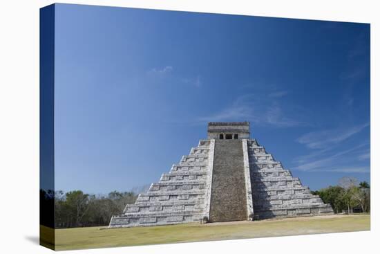 Mexico, Yucatan Peninsula, Yucatan, Chichen Itza, Kukulkan Pyramid-Adam Crowley-Stretched Canvas