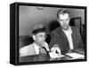 Meyer Lansky Is Booked on Vagrancy Charges at the West 54th Street Police Station in Manhattan-null-Framed Stretched Canvas