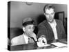 Meyer Lansky Is Booked on Vagrancy Charges at the West 54th Street Police Station in Manhattan-null-Stretched Canvas