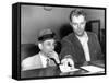 Meyer Lansky Is Booked on Vagrancy Charges at the West 54th Street Police Station in Manhattan-null-Framed Stretched Canvas