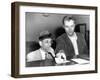 Meyer Lansky Is Booked on Vagrancy Charges at the West 54th Street Police Station in Manhattan-null-Framed Photo