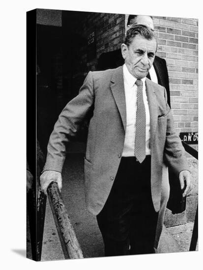 Meyer Lansky Leaves Federal Court Jul 19, 1973 after Pleading Innocent to Income Tax Evasion-null-Stretched Canvas