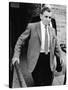 Meyer Lansky Leaves Federal Court Jul 19, 1973 after Pleading Innocent to Income Tax Evasion-null-Stretched Canvas