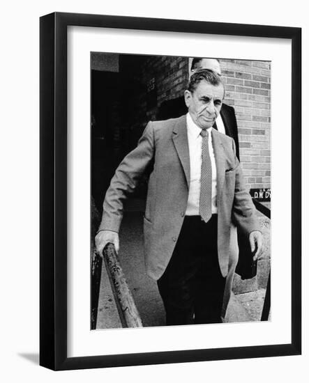 Meyer Lansky Leaves Federal Court Jul 19, 1973 after Pleading Innocent to Income Tax Evasion-null-Framed Photo