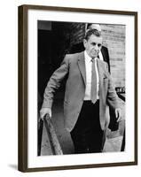 Meyer Lansky Leaves Federal Court Jul 19, 1973 after Pleading Innocent to Income Tax Evasion-null-Framed Photo
