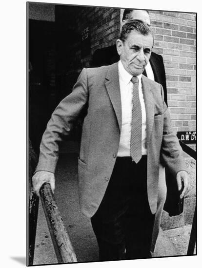 Meyer Lansky Leaves Federal Court Jul 19, 1973 after Pleading Innocent to Income Tax Evasion-null-Mounted Photo