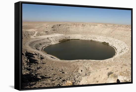 Meyil Obruk, 640M Wide Sinkhole Lake, Esentepe-Tony Waltham-Framed Stretched Canvas