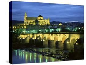 Mezquita (Cathedral) and Puente Romano (Roman Bridge), Cordoba, Andalucia (Andalusia), Spain-Colin Brynn-Stretched Canvas