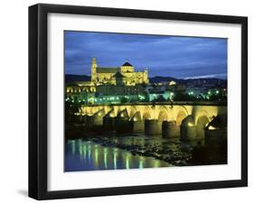 Mezquita (Cathedral) and Puente Romano (Roman Bridge), Cordoba, Andalucia (Andalusia), Spain-Colin Brynn-Framed Photographic Print