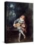 Mezzetin, 1718-1720-Jean-Antoine Watteau-Stretched Canvas