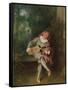 Mezzetin, c.1718-20-Jean Antoine Watteau-Framed Stretched Canvas