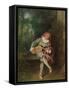 Mezzetin, c.1718-20-Jean Antoine Watteau-Framed Stretched Canvas