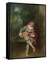 Mezzetin, c.1718-20-Jean Antoine Watteau-Framed Stretched Canvas