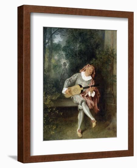 Mezzetin-Jean-Antoine Watteau-Framed Photographic Print