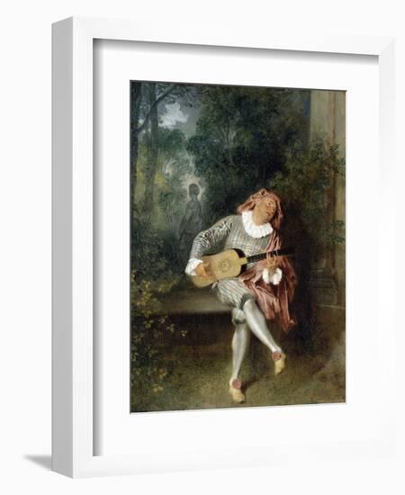 Mezzetin-Jean-Antoine Watteau-Framed Photographic Print