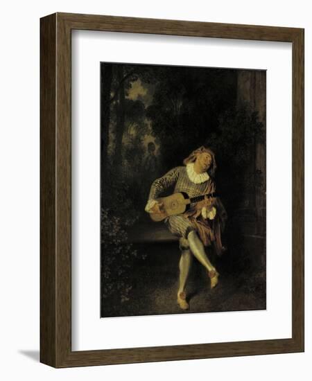 Mezzetin-Jean Antoine Watteau-Framed Giclee Print