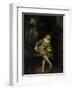 Mezzetin-Jean Antoine Watteau-Framed Premium Giclee Print