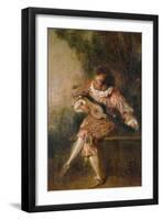 Mezzetino, Ca 1715-Jean Antoine Watteau-Framed Giclee Print