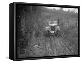 MG 18 - 80 of D Munro competing in the MG Car Club Trial, Kimble Lane, Chilterns, 1931-Bill Brunell-Framed Stretched Canvas