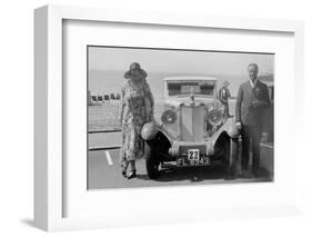 MG 18/80 of Mrs R Gough at the B&HMC Brighton Motor Rally, 1930-Bill Brunell-Framed Photographic Print