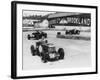 MG, Alfa Romeo, and Bugatti in British Empire Trophy Race at Brooklands, 1935-null-Framed Photographic Print