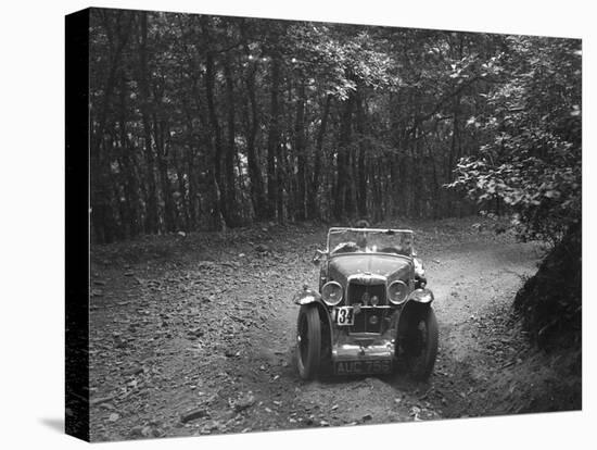 MG J2 competing in the B&HMC Brighton-Beer Trial, Fingle Bridge Hill, Devon, 1934-Bill Brunell-Stretched Canvas