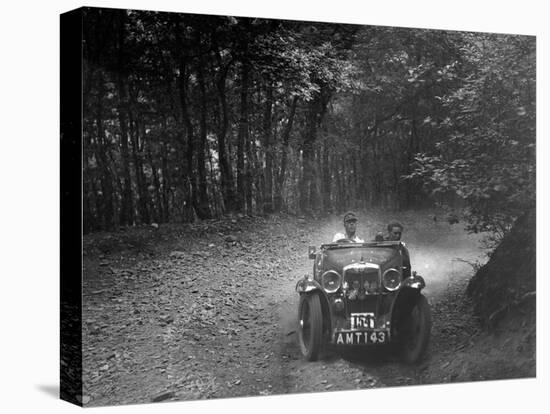 MG J2 competing in the B&HMC Brighton-Beer Trial, Fingle Bridge Hill, Devon, 1934-Bill Brunell-Stretched Canvas