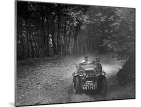 MG J2 competing in the B&HMC Brighton-Beer Trial, Fingle Bridge Hill, Devon, 1934-Bill Brunell-Mounted Photographic Print