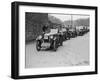 MG M type of EG Farrow at the head of a line of cars competing in the MCC Sporting Trial, 1930-Bill Brunell-Framed Photographic Print