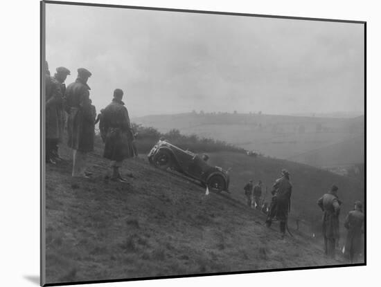 MG Magna competing in the MG Car Club Rushmere Hillclimb, Shropshire, 1935-Bill Brunell-Mounted Photographic Print